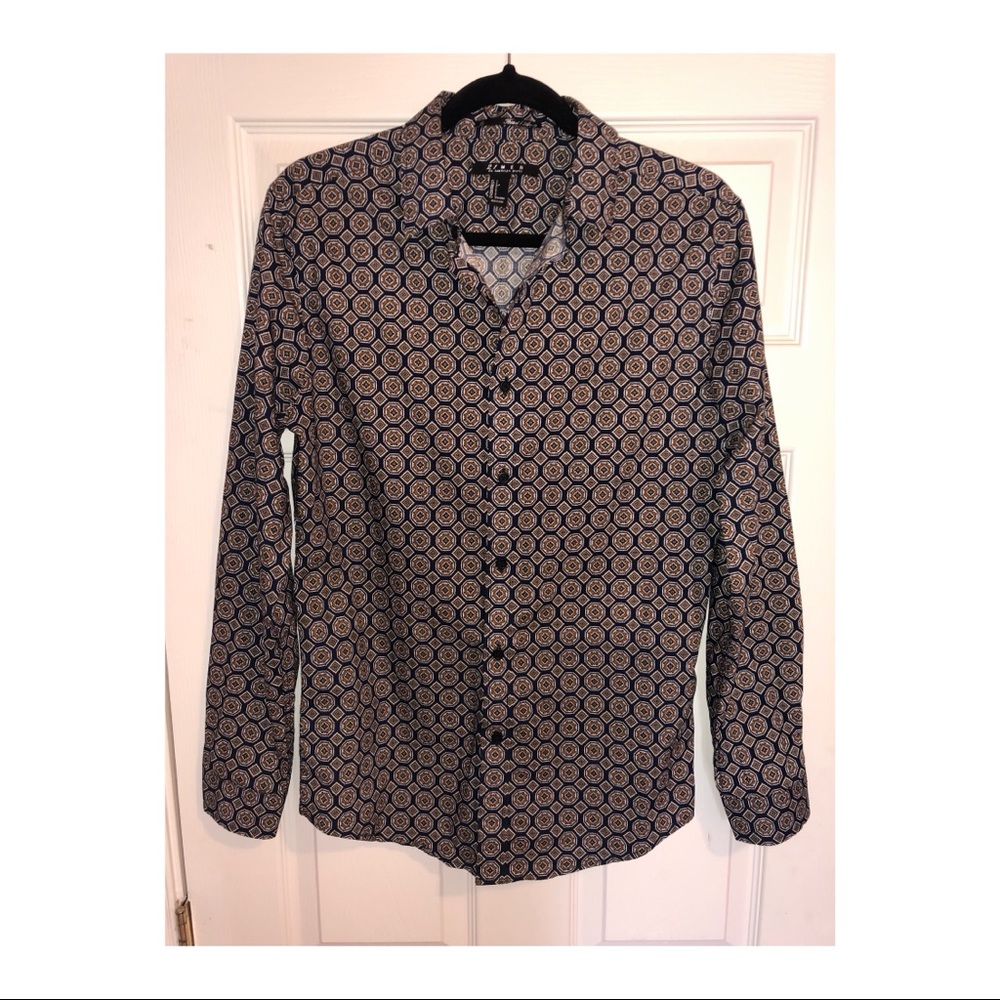 Men’s Printed Button Down Shirt
